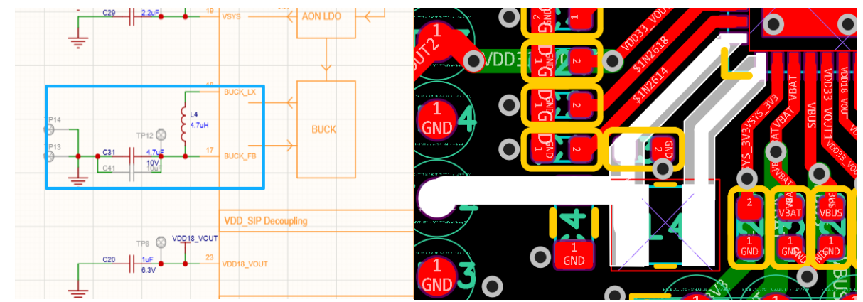 Figure 6.9-28: QFN DCDC Routing