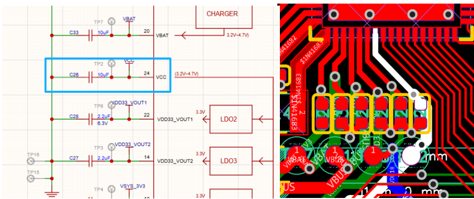 Figure 6.9-24: QFN VCC Power Routing
