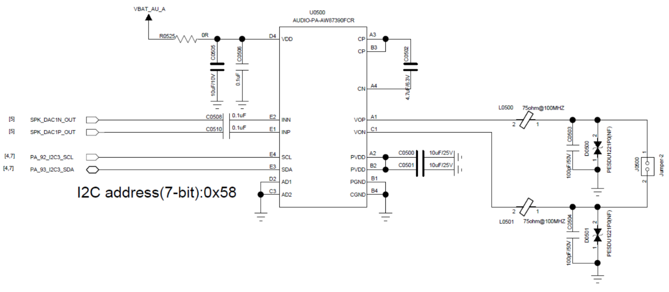Figure 5.5-6: Analog Audio PA Circuit