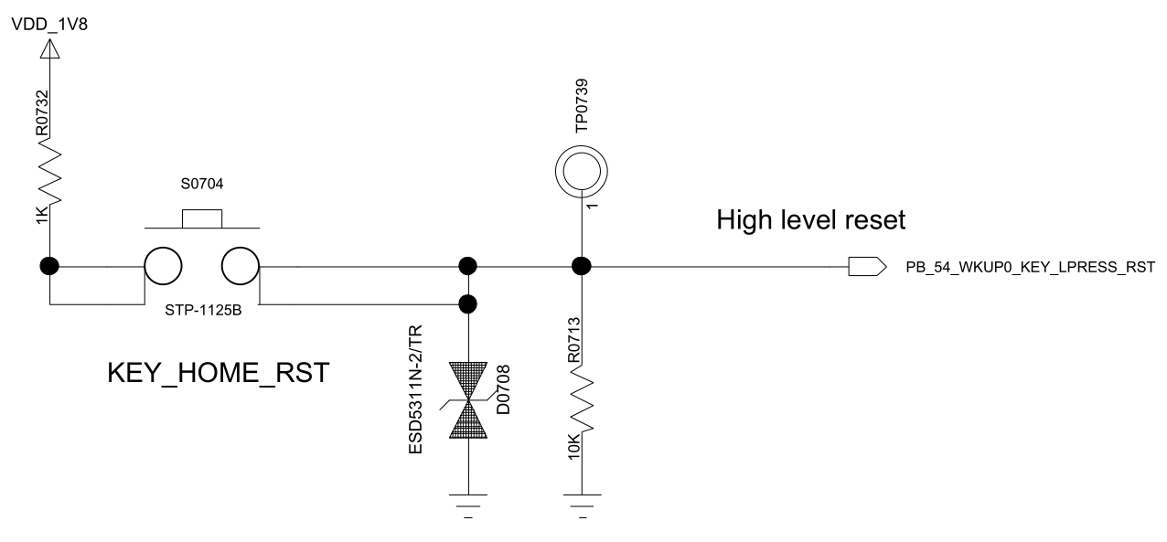 Figure 5.5-8: Power/Reset Button Circuit