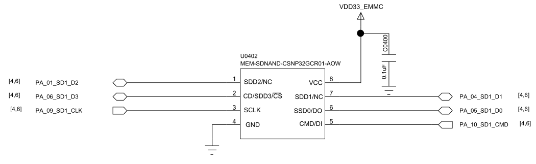 Figure 5.6-3: SD NAND Reference Circuit