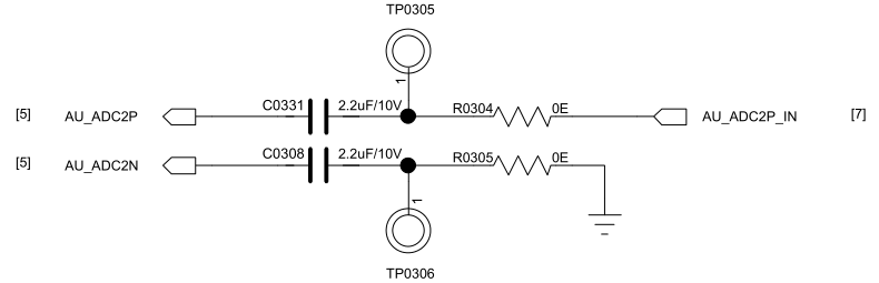 Figure 5.5-2: Single-Ended Analog Audio Input Circuit