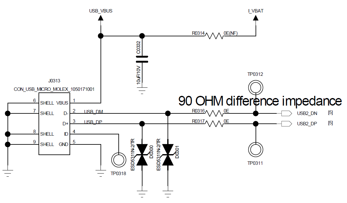 Figure 5.6-5: USB Interface Circuit